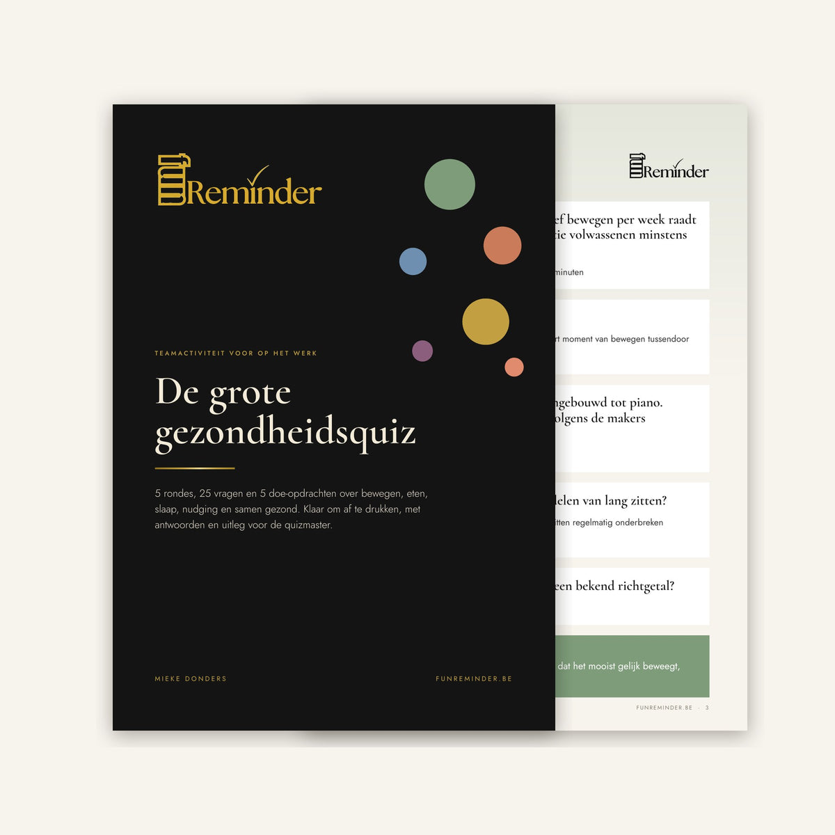The Big Health Quiz for Work, digital download by Fun Reminder