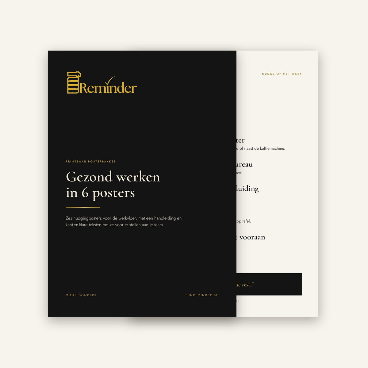 Healthy Work Poster Pack, digital download by Fun Reminder